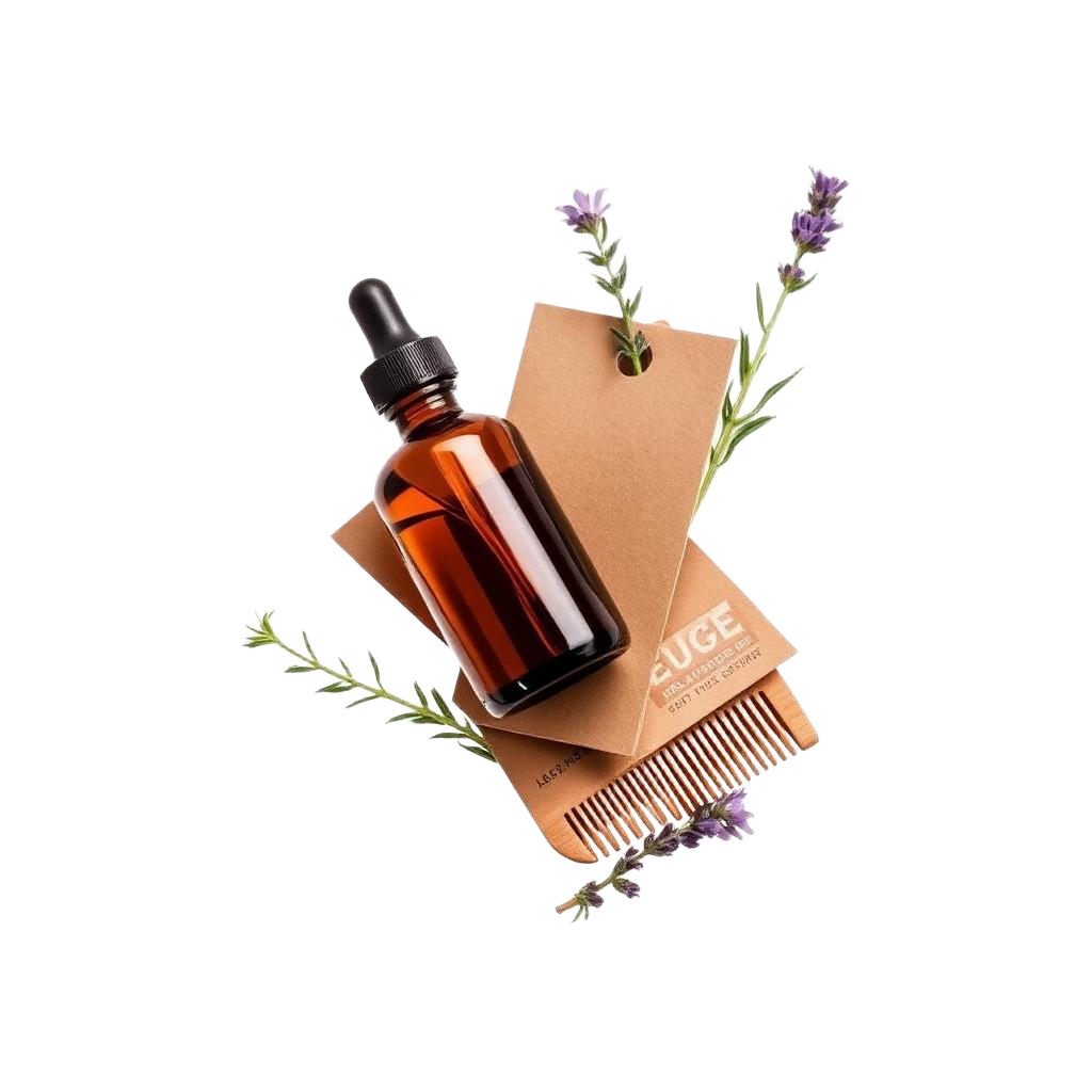 Kit do Protocolo Corte na Queda — óleo natural, guia, pente e ervas